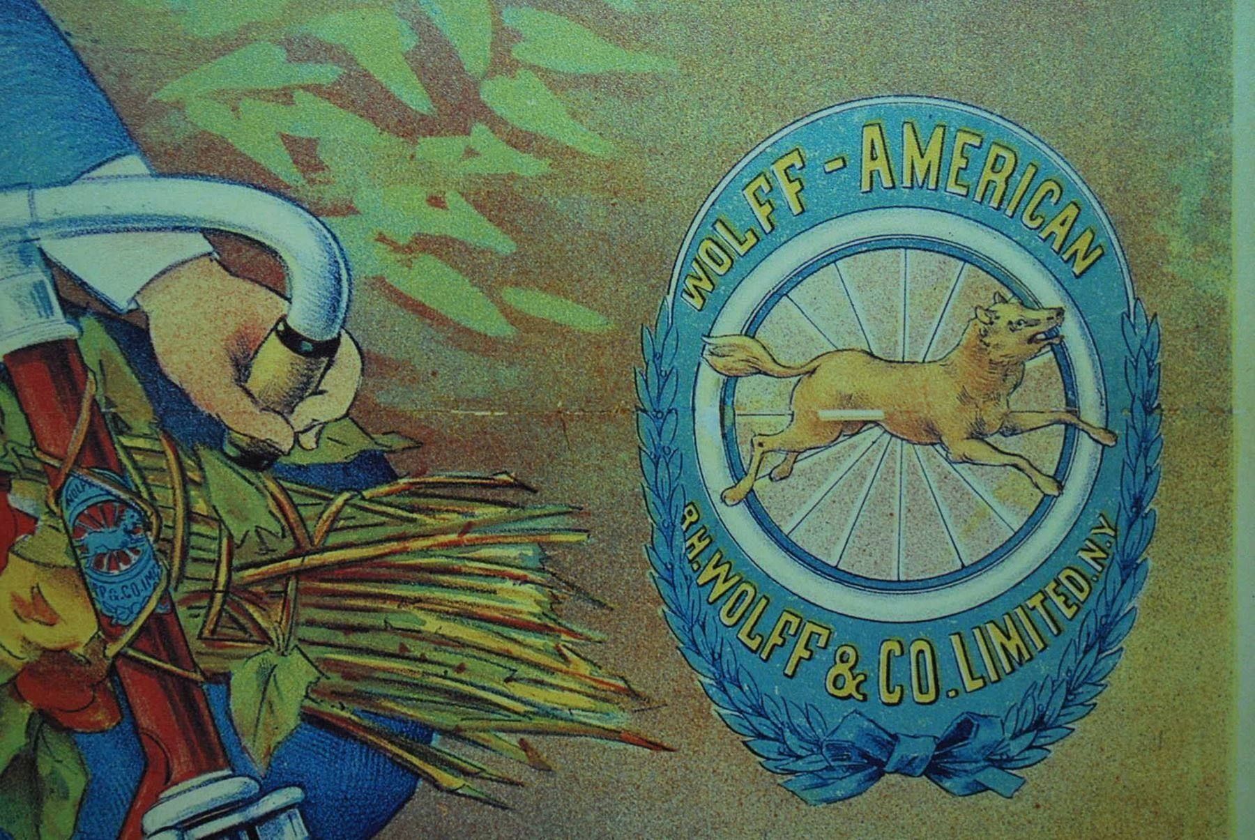 Poster & Bilder: CYCLES WOLFF AMERICAN 1895 – Gebraucht aus Schaffhausen von vintageworld 4