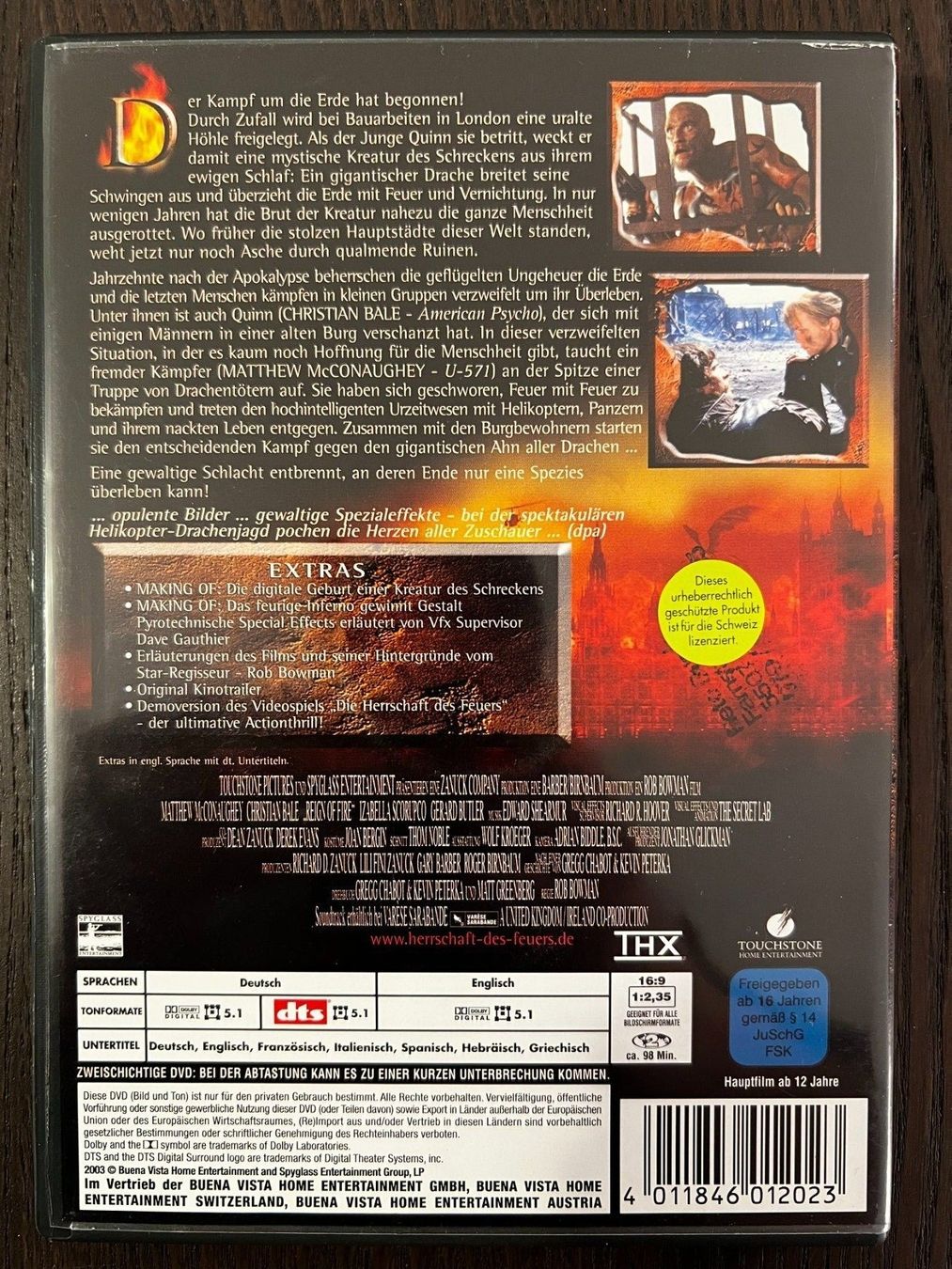 Tous les DVDs: Die Herrschaft des Feuers – D'occasion à Zürich par FilmFreunde 1