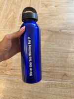 *NEU* Trinkflasche Aluminium blau