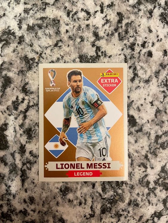 Panini WM 2022 Lionel Messi Extra Sticker Bronze Kaufen Auf Ricardo