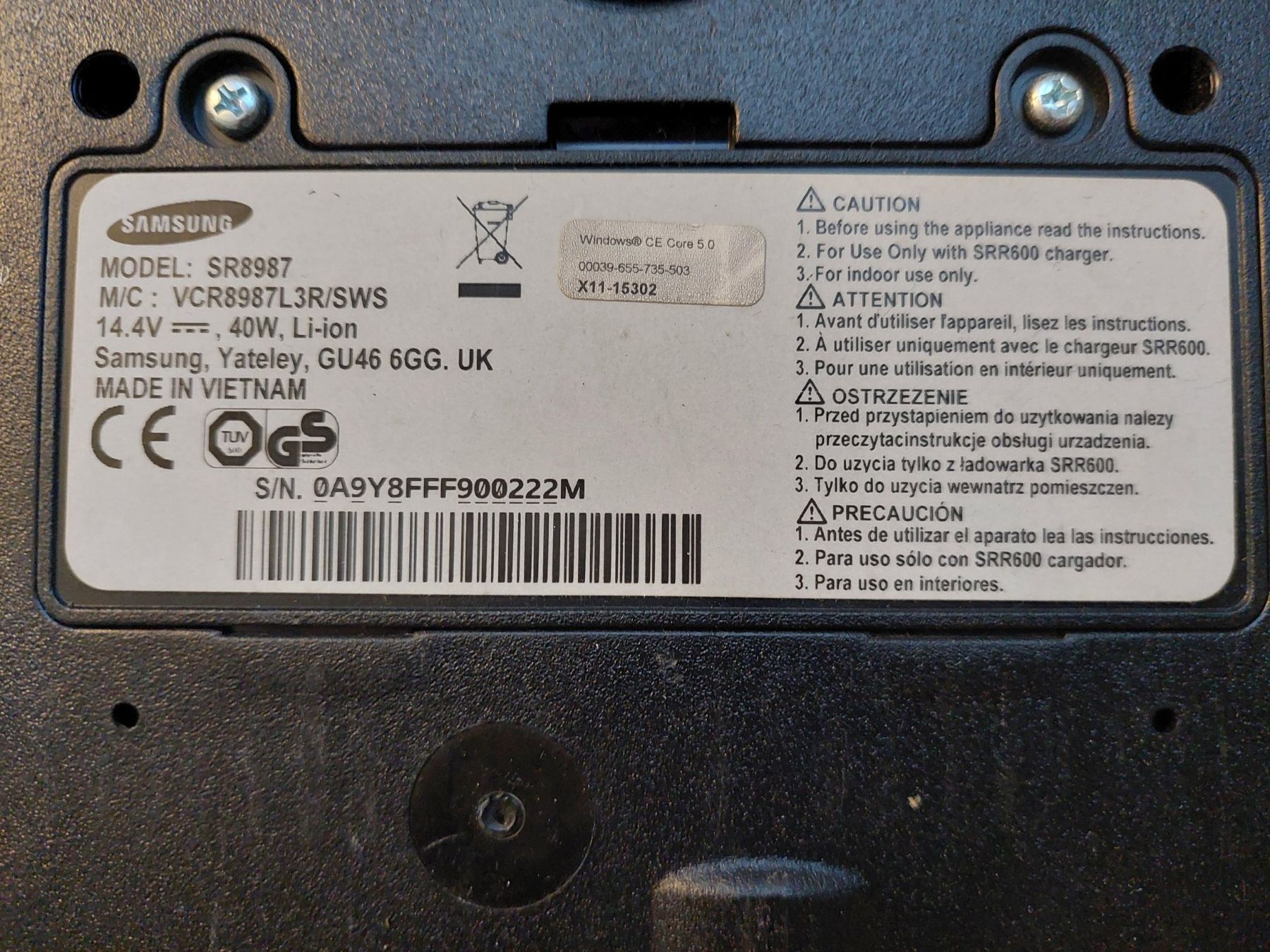 Samsung Aspirapolveri & Accessori: Samsung Staubsaugroboter SR8987 – Usato da Oberbipp venduto da jon_g9kc 1