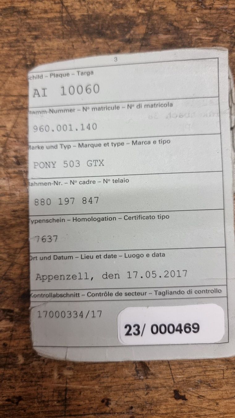 Sachs Ciclomotori: Sachs Pony 503 GTX Automat – Usato da jonschwil venduto da hornschlitten 6