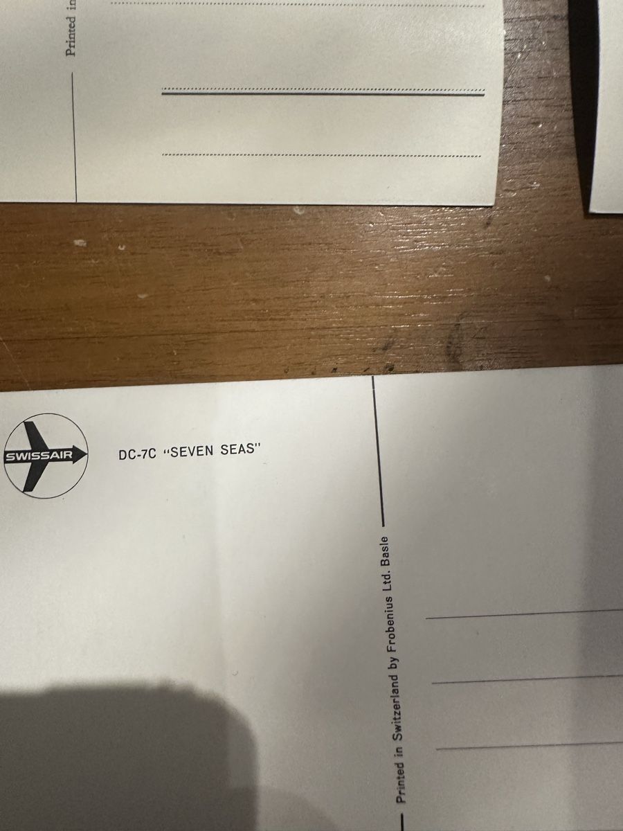 Cartoline postali: Swissair Postkarten  – Usato da Villmergen venduto da Bezdupe 9