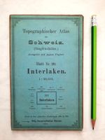 Topographischer Atlas Schweiz, Interlaken 1894, 1:50000