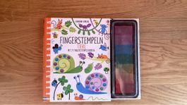 Fingerstempeln Tiere Usborne Verlag gebrauchter Zustand