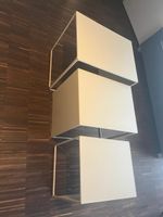 Ferm Beistelltische 3er Set aus Metall, Cremeweiss