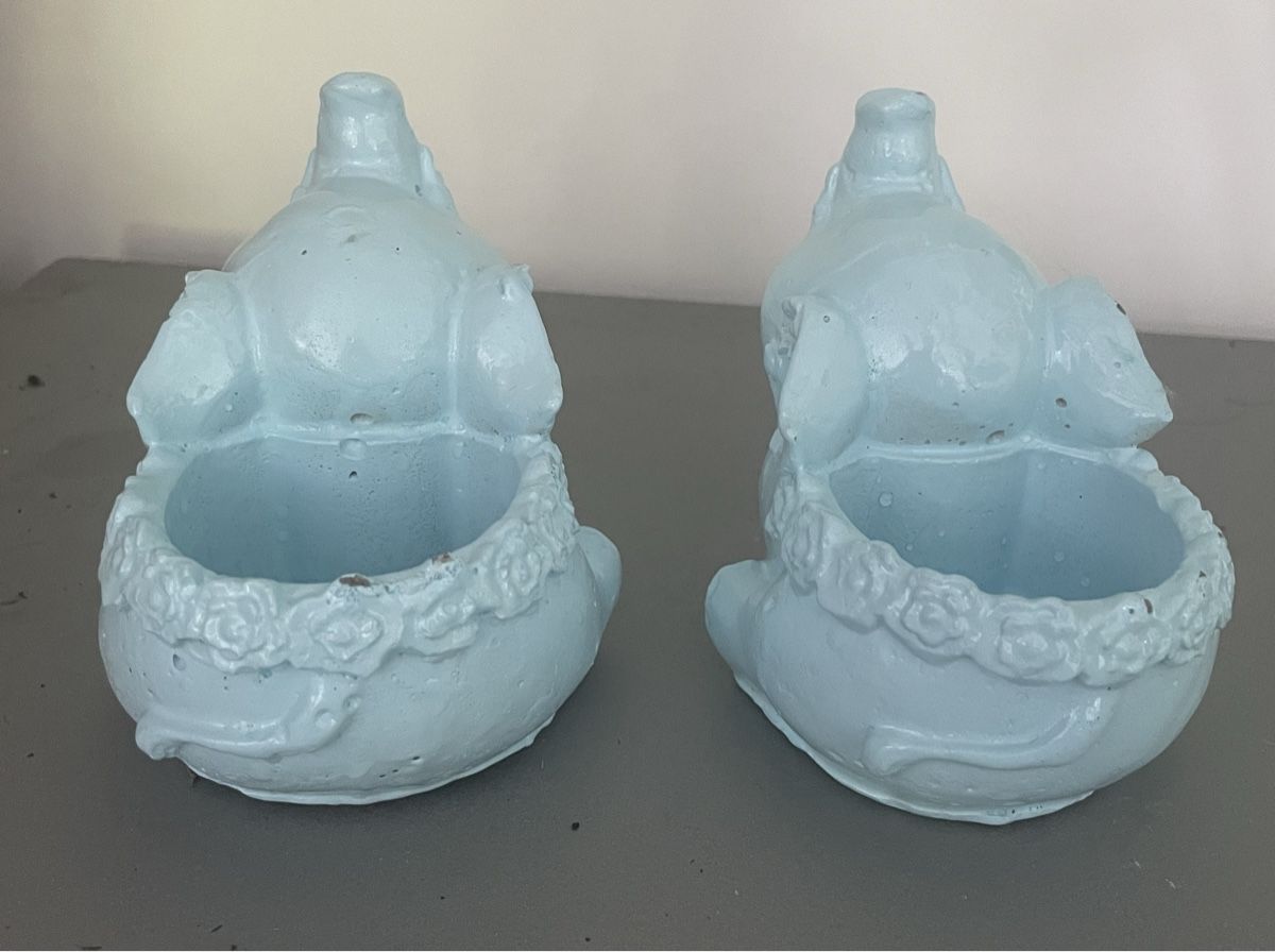Tutte le decorazioni: 2 süsse Deko Elefanten Töpfe hellblau – Nuovo e nell'imballaggio originale da Au ZH venduto da Jaggy4 6