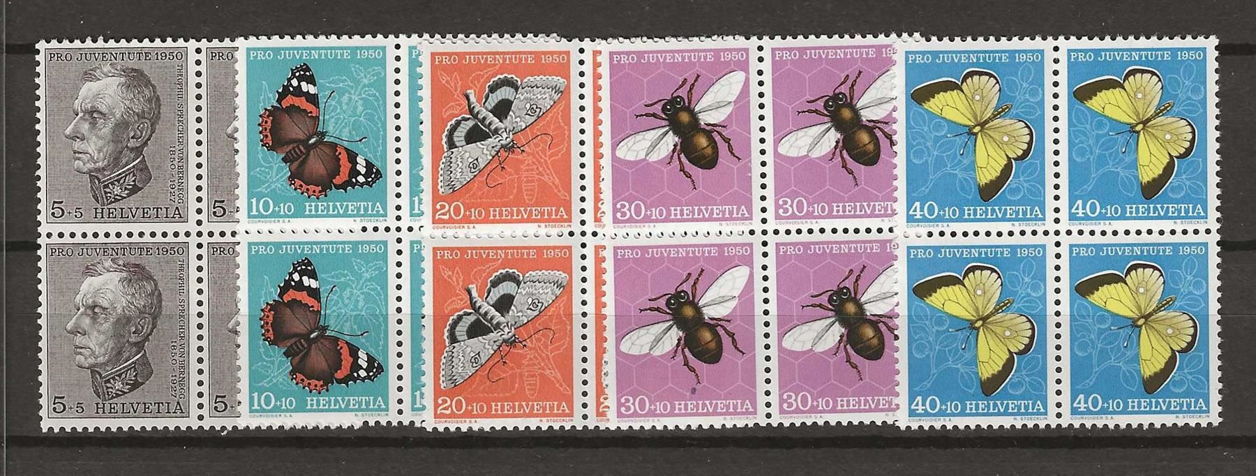 Alle Briefmarken: PJ150 - Pro Juventute 1950 B4 ** – Gebraucht aus Trélex von Phil_Albert