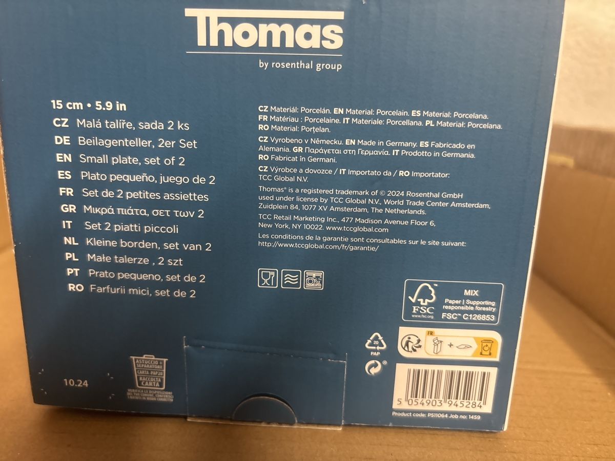 Thomas Assiettes: Thomas Beilagenteller 15cm 2er Set neuNt9 – Neuf avec emballage d'origine à Wallisellen par ASZT 3