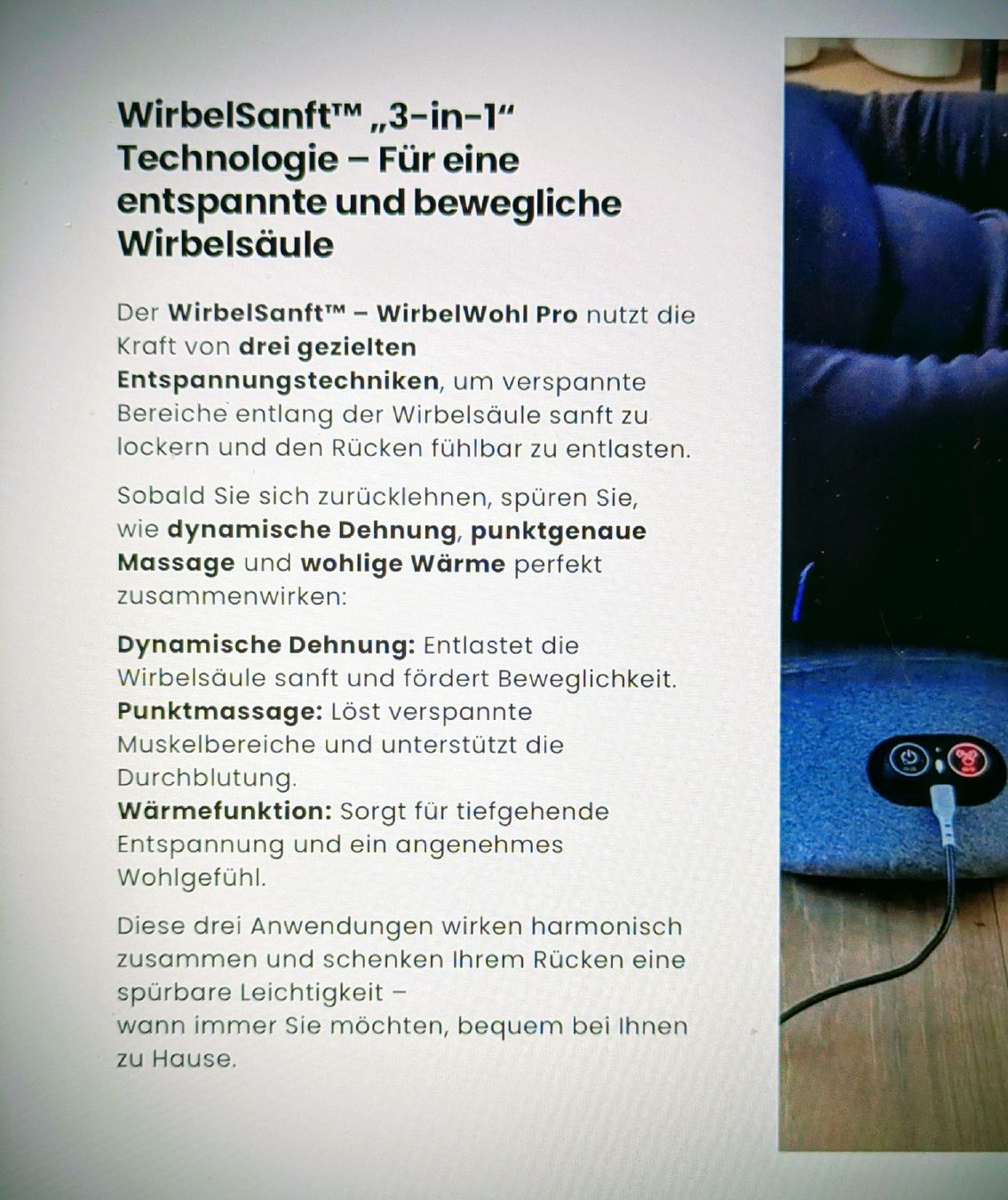 Dispositivi per massaggi: rückenmassage – Nuovo e nell'imballaggio originale da Kandersteg venduto da alfi30 2
