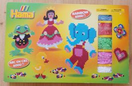 Hama Bügelperlen Packung mit 6000 Midi Perlen Rainbow 3013