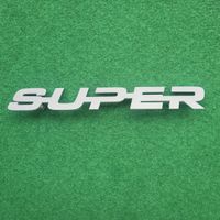 Lkw Scania "SUPER" Schild Edelstahl gestrahlt 450×65mm Neu