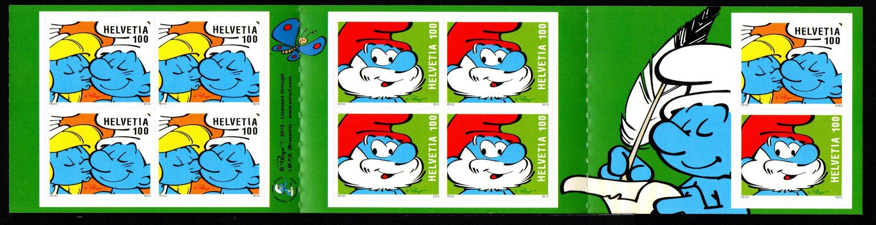Alle Briefmarken: 2013 Postfrisches Markenheftchen**, Schlümpfe, – Neu (gemäss Beschreibung) aus Löhningen von Fourbi18