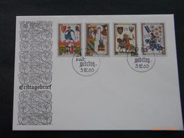 Fl 1963 370-373 g. Satz  FDC