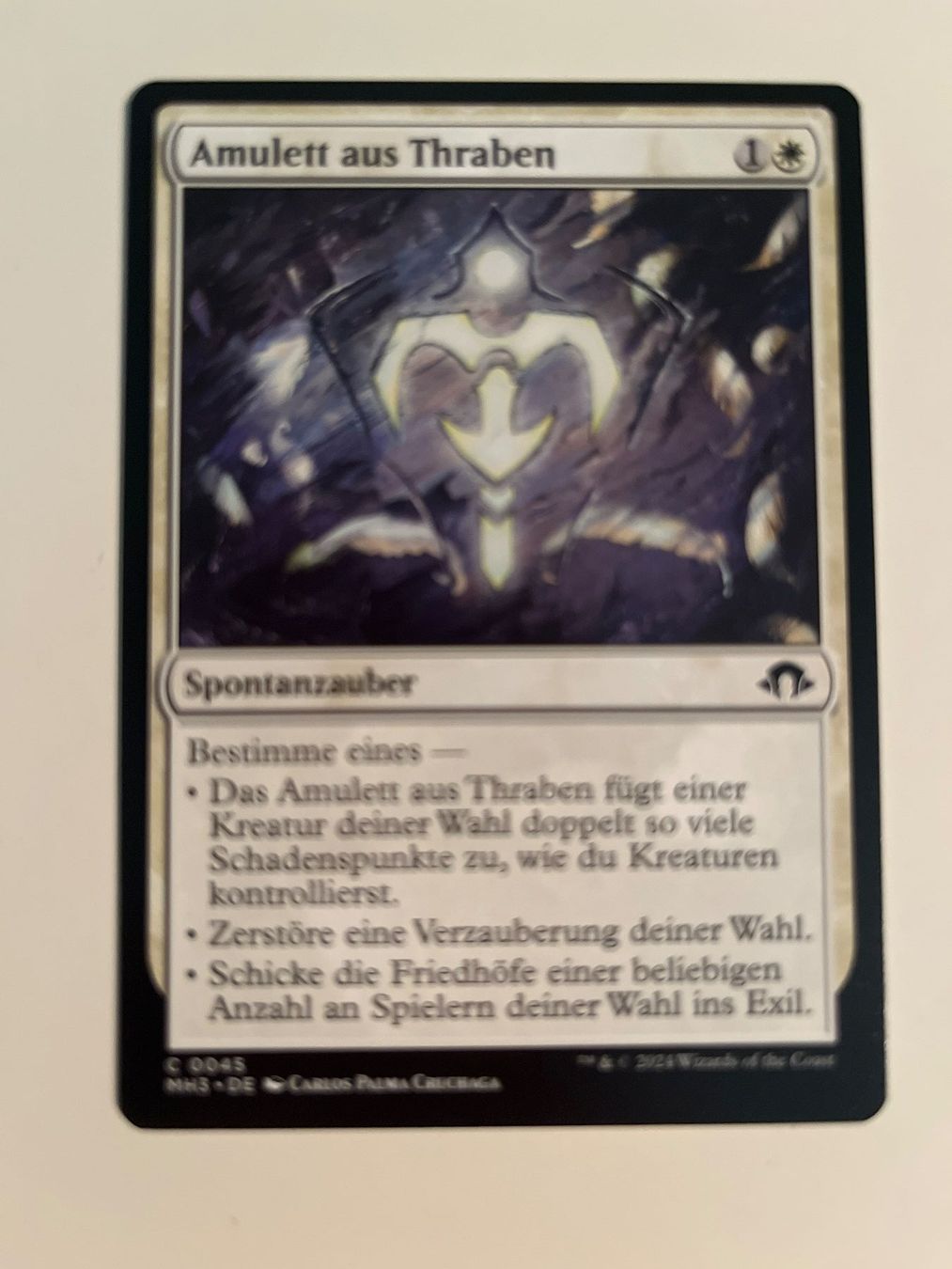 Magic The Gathering Carte collezionabili: 1 x Amulett aus Thraben - Magic: The Gathering - MtG – Usato da Kriens venduto da Shadi1980