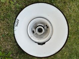 Antike Arma Lampe verm. Strassenlampe Kupfer Emaille