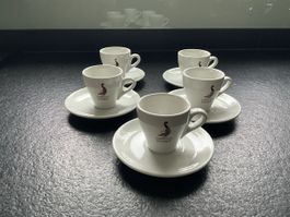 Chicco d'Oro Espresso Tassen Set, 5 Stück, neuwertig!