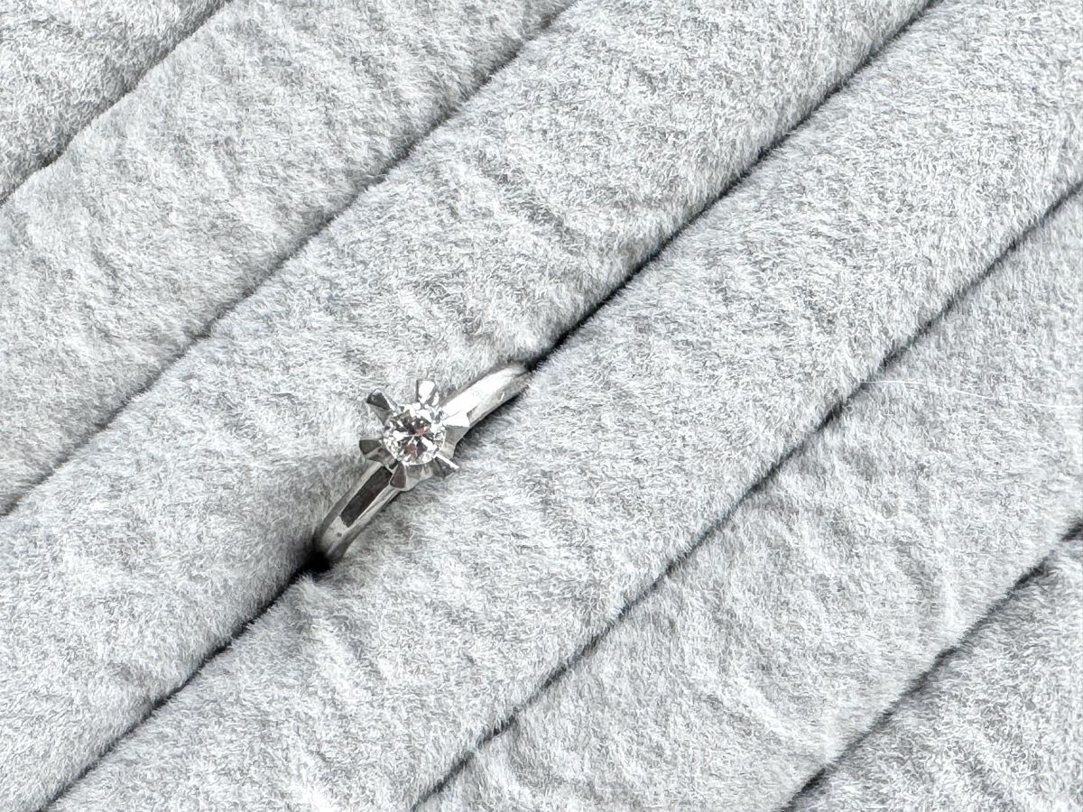 Ringe: Diamant Solitär Ring Diamantring aus Platin 0.28ct – Gebraucht aus Kriens von hannaandkiko 2