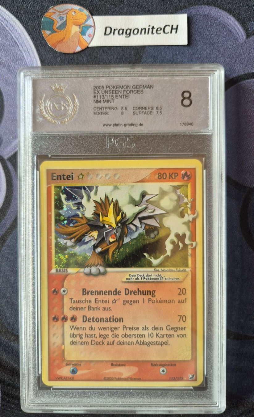 Pokémon Carte collezionabili: Pokemon Karte Entei Goldstar – Usato da Hünenberg venduto da DragoniteCH