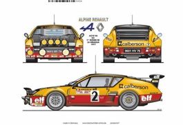Blechschild-RENAULT ALPINE A 310 V6 - 1977