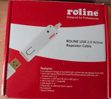 Câble Roline USB 2.0 actif 12m, état neuf