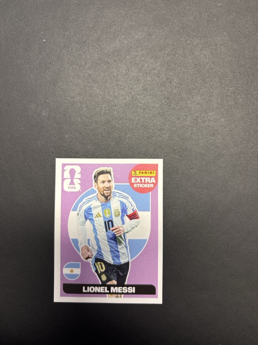 Panini Carte collezionabili: Messi Extra Sticker Panini World cup 2026 – Nuovo (secondo la descrizione) da Remaufens venduto da dac_qny9
