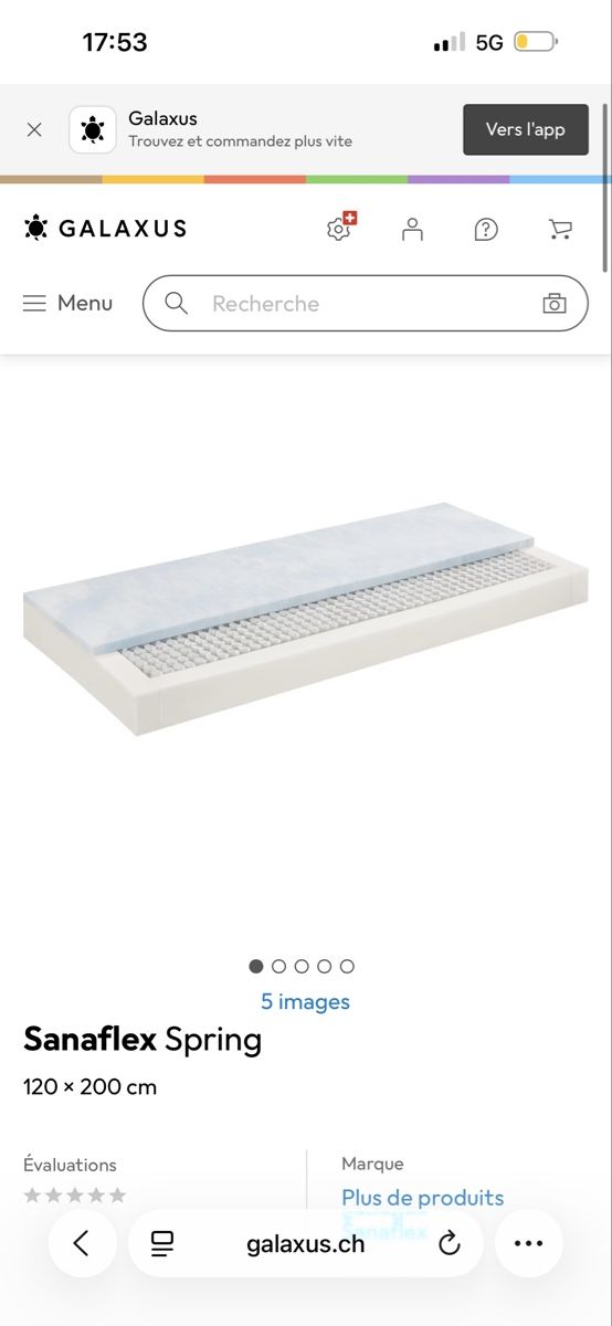 Materassi: Matelas sans flex micasa – Nuovo e nell'imballaggio originale da Carouge GE venduto da Leeleelee2 1
