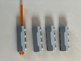 4 x LEGO Steinraketen / Spring Shooter Star Wars