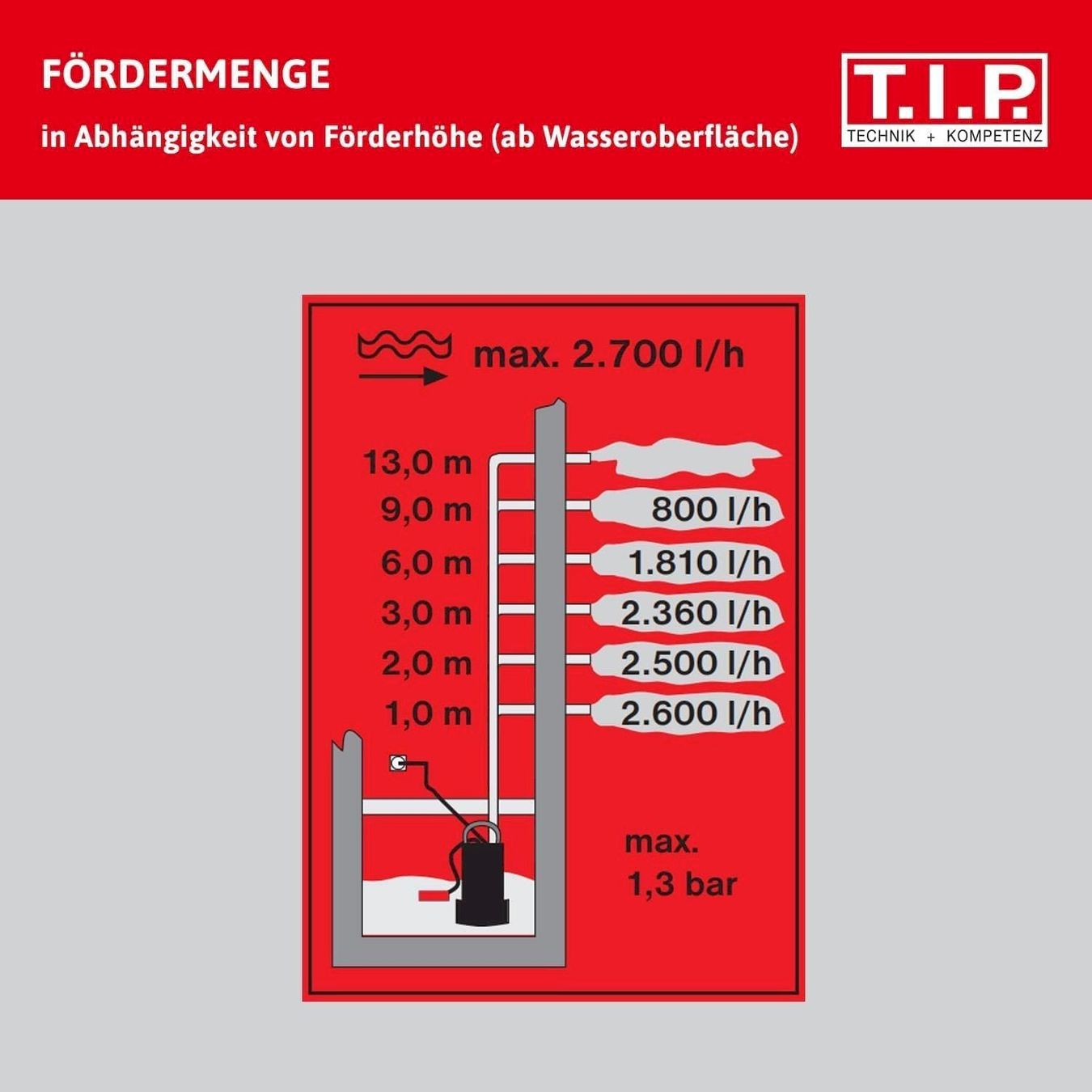 Pumpen & Teile: T.I.P. Regenfasspumpe DIO 45/13 flex – Neu und originalverpackt aus Bottighofen von zaap 8