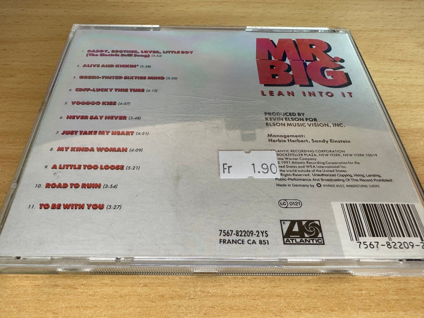 CD: Mr. Big – Lean Into It – Usato da Rikon im Tösstal venduto da Alpenmutz 1