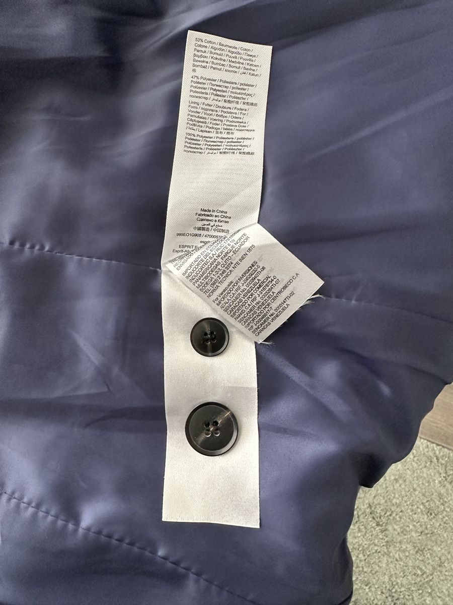 Esprit Jacken: Esprit Blazer Jacket Dark Blue Cotton Blend Size 40 – Gebraucht aus Oftringen von Eylem79 6