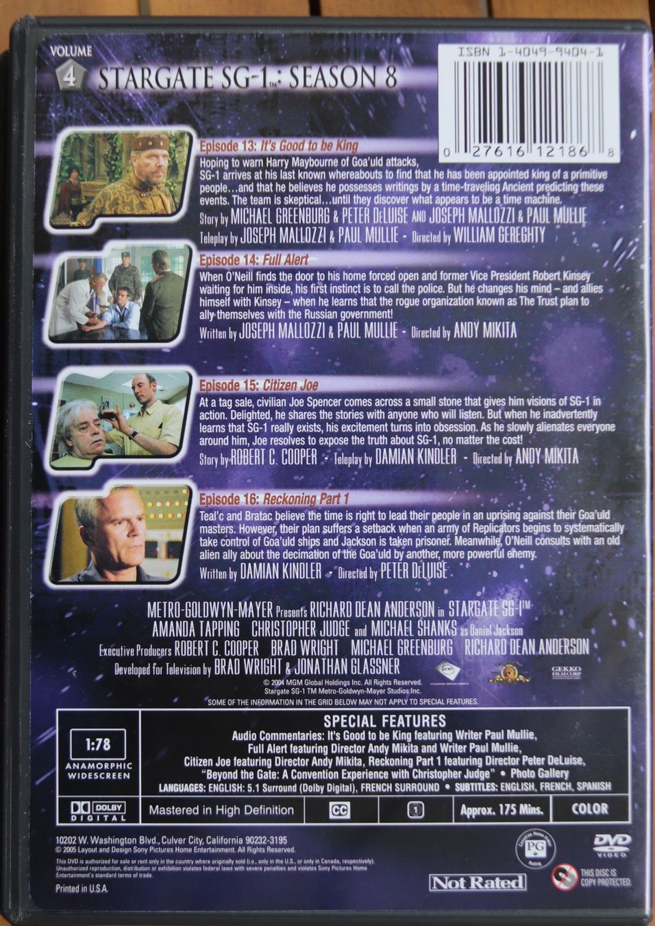 Tutti i DVDs: Stargate Season 8 – Usato da Glattfelden venduto da Sirax 7