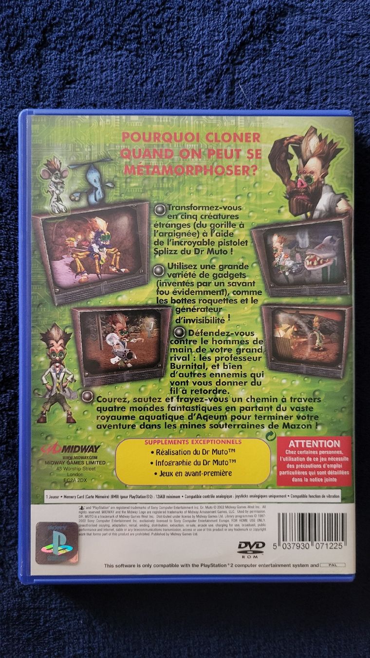 Spiele: Dr.Muto / Playstation 2 Spiel Kompl. – Neu (gemäss Beschreibung) aus Biel/Bienne von Retrohr 2