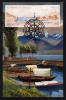 Maximumkarte Schifffahrt Lago Maggiore - Locarno