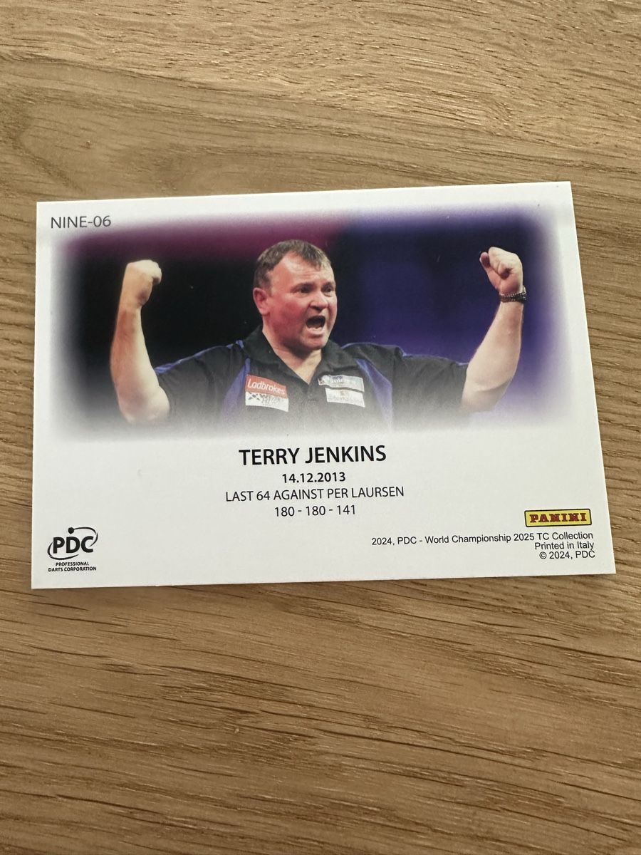 Panini Sammelbilder & Trading cards: PDC Sammelkarte Terry Jenkins – Neu (gemäss Beschreibung) aus Sempach von soj_rk95 1