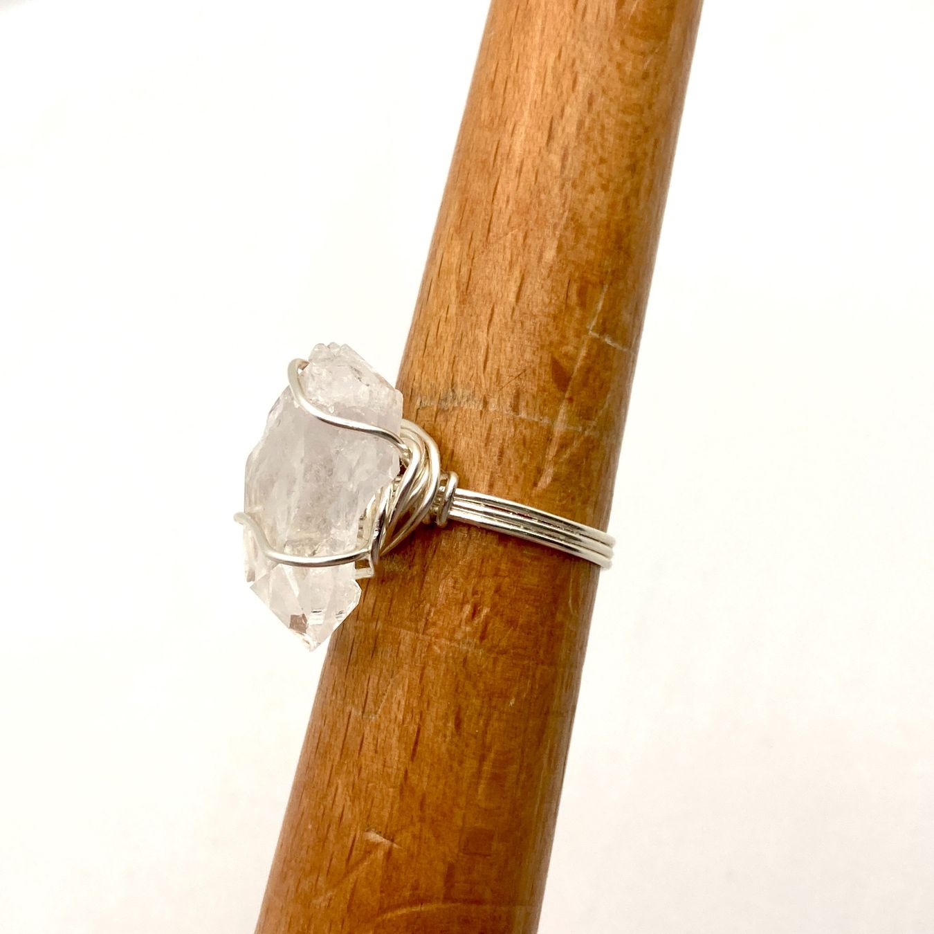 Ringe: Handgefertigter “wire wrapped” Ring mit Rohquarz – Neu (gemäss Beschreibung) aus Solothurn von Kiki_Di 6