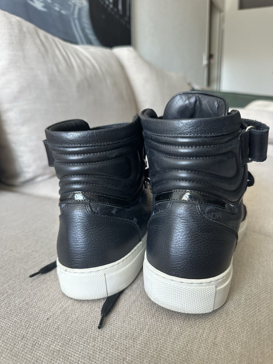Mcm Herrenschuhe: MCM High-Top Black Leather Sneaker, Size 43, Winter Style – Gebraucht aus Muri b. Bern von nap_br62 7