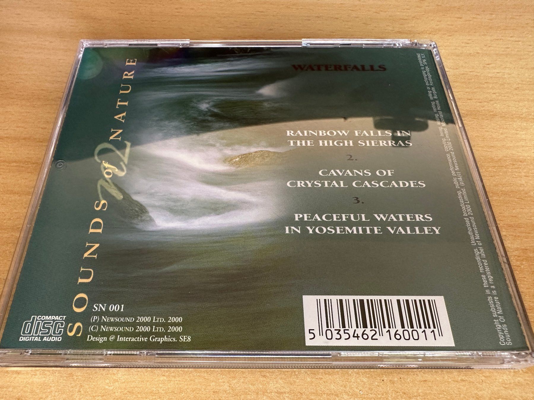 CD: D4 Paul Rayner-Brown – Waterfalls – Usato da Rikon im Tösstal venduto da Alpenmutz 1