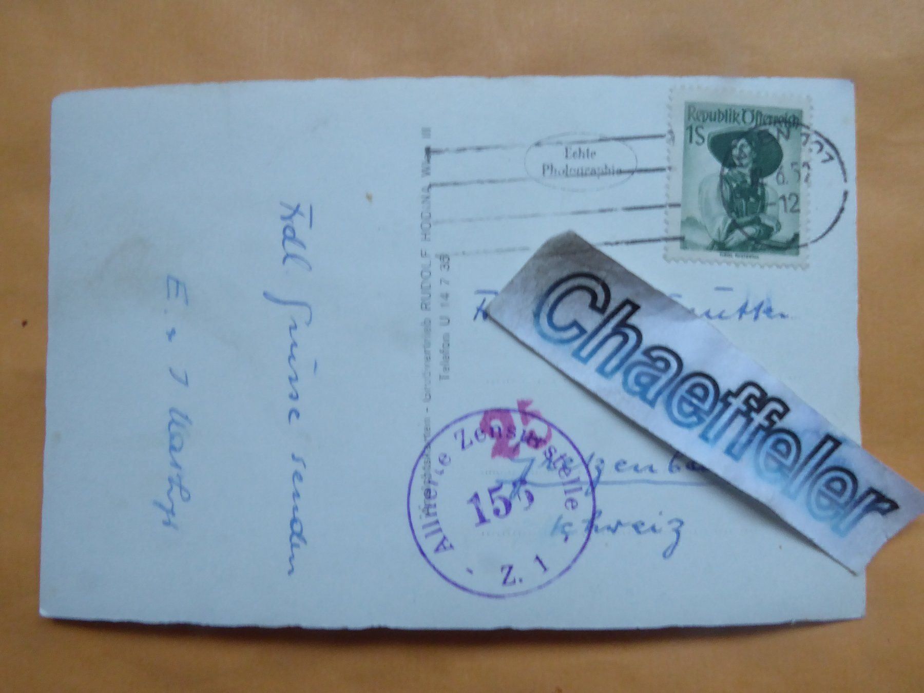 Cartes postales: 1952 Wien, Stephansdom   602 – D'occasion à Zürich par Chaeffeler 1