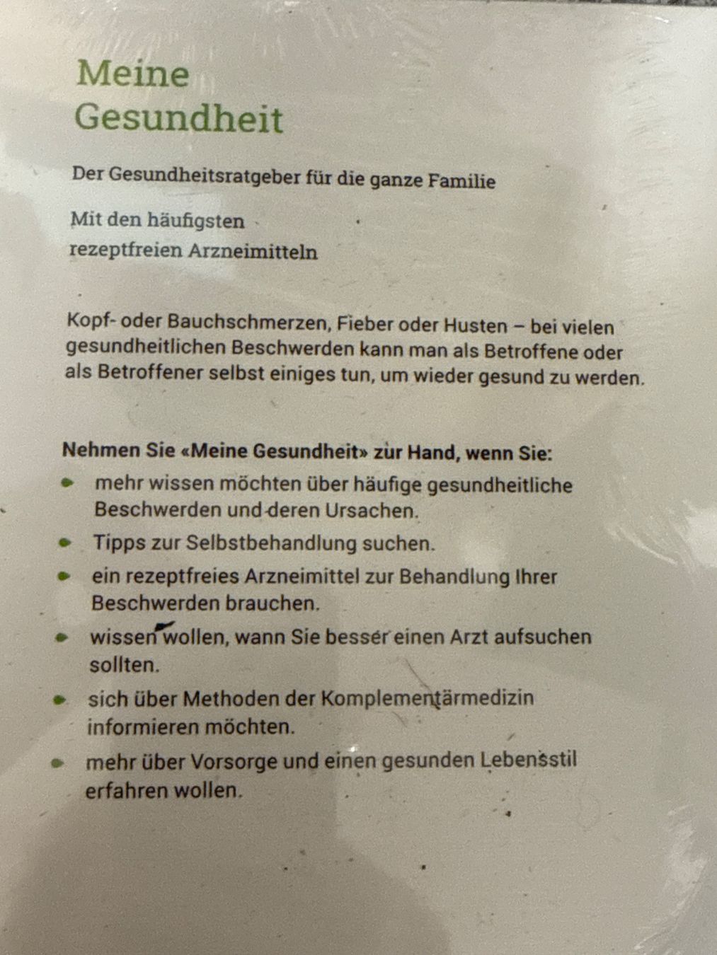 Libri: EGK Gesundheits- Ratgeber- Buch – Nuovo e nell'imballaggio originale da Amriswil venduto da used2use 2