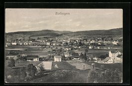Zofingen, Ortsansicht aus der Vogelschau