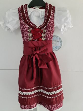Kinder Dirndl Marjo / bordeux / 86/92 / Neu / ab 50.-
