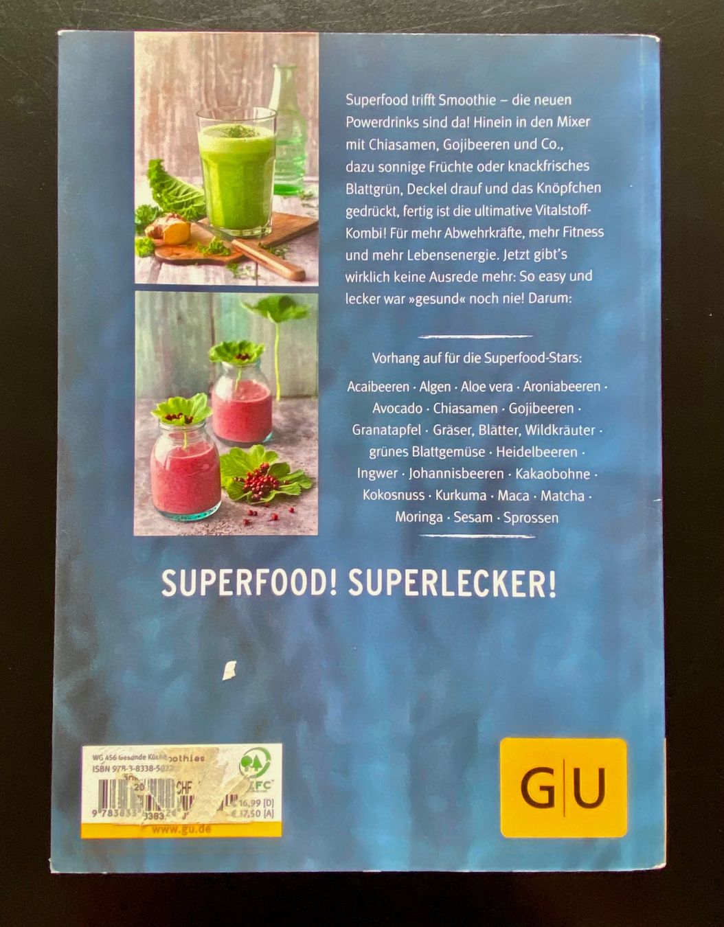 Bücher: SUPERFOOD SMOOTHIES / GU RATGEBER – Gebraucht aus Nussbaumen AG von schuba2000 1
