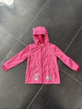 Regenjacke für Mädchen in pink, Grösse 122