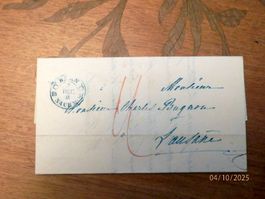 Vorphilabrief, Bern-Lausanne, Hufeisenstempel Bern 3. Dez 51