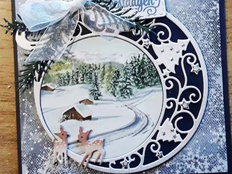 Sciablone: Stanzschablone Nr.169,Weihnachtskugel gross(Sizzix geeignet) – Nuovo e nell'imballaggio originale da Gretzenbach venduto da Fliegepilz56 2
