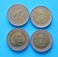 Münzen Italien 2€ 4 Sondermünzen