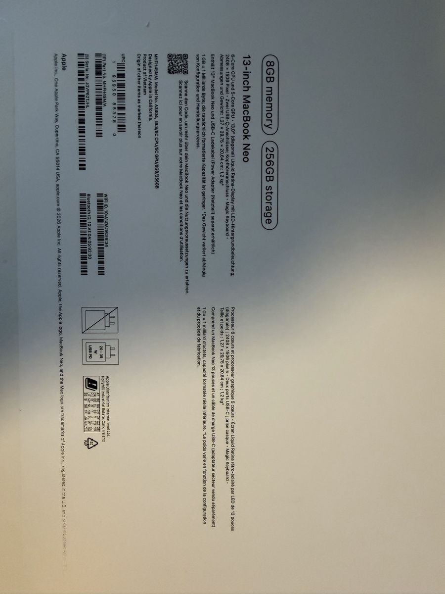 Apple Notebook: MacBook Neo Rosa/Pink – Nuovo (secondo la descrizione) da Urdorf venduto da Lija.x 6