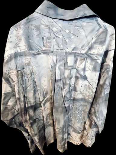 Camicette: C&A Button-Down-Hemd mit abstraktem Muster - Größe XL – Usato da Zug venduto da vinokilo 3