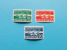 Flugpost F16-F18, 1932, postfrisch**